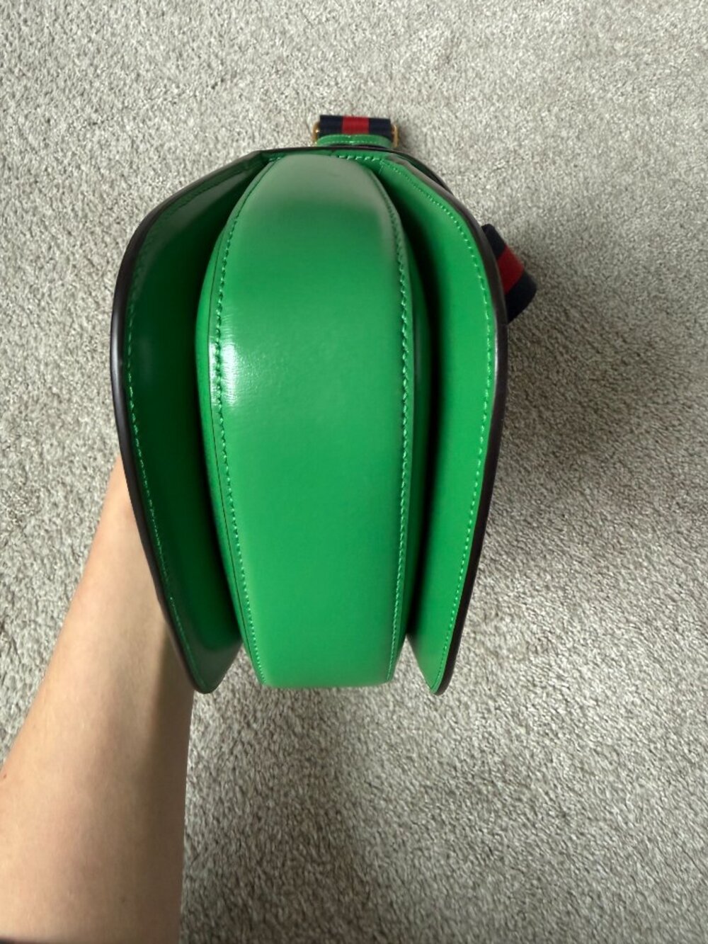 Gucci Bamboo 1947 bag-mini, green - Picture 3 of 11